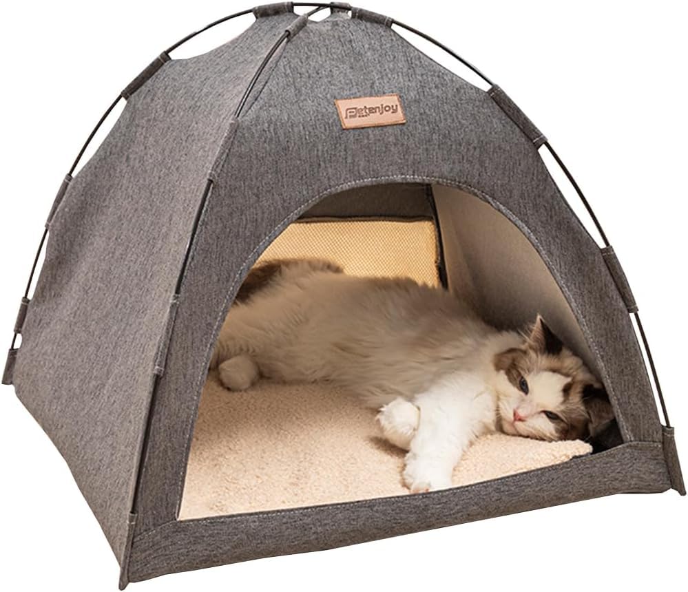 Amazon | 新型猫用テント 猫用ベッド 猫ハウス 室内用テント 猫